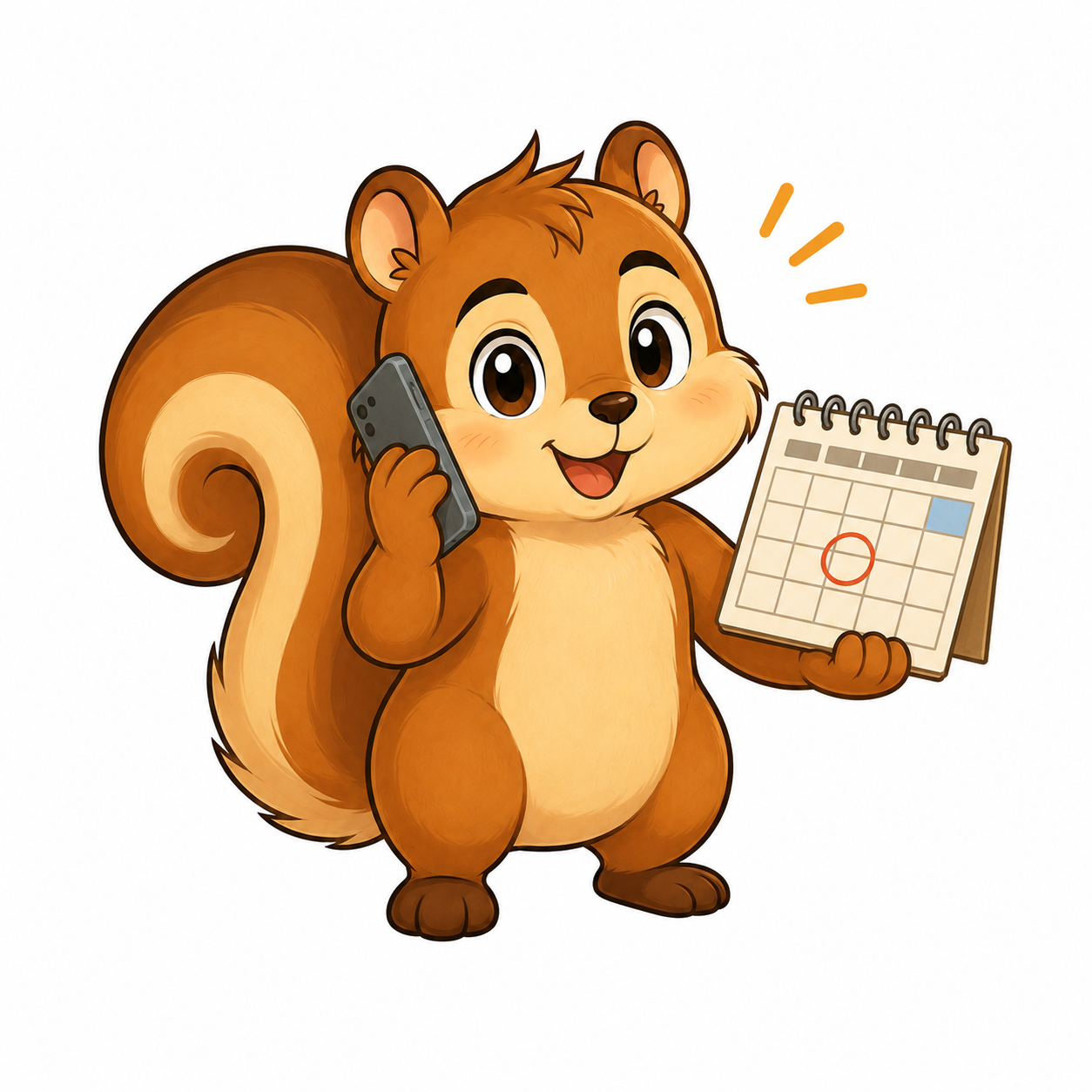 相談を案内するリスバくん
