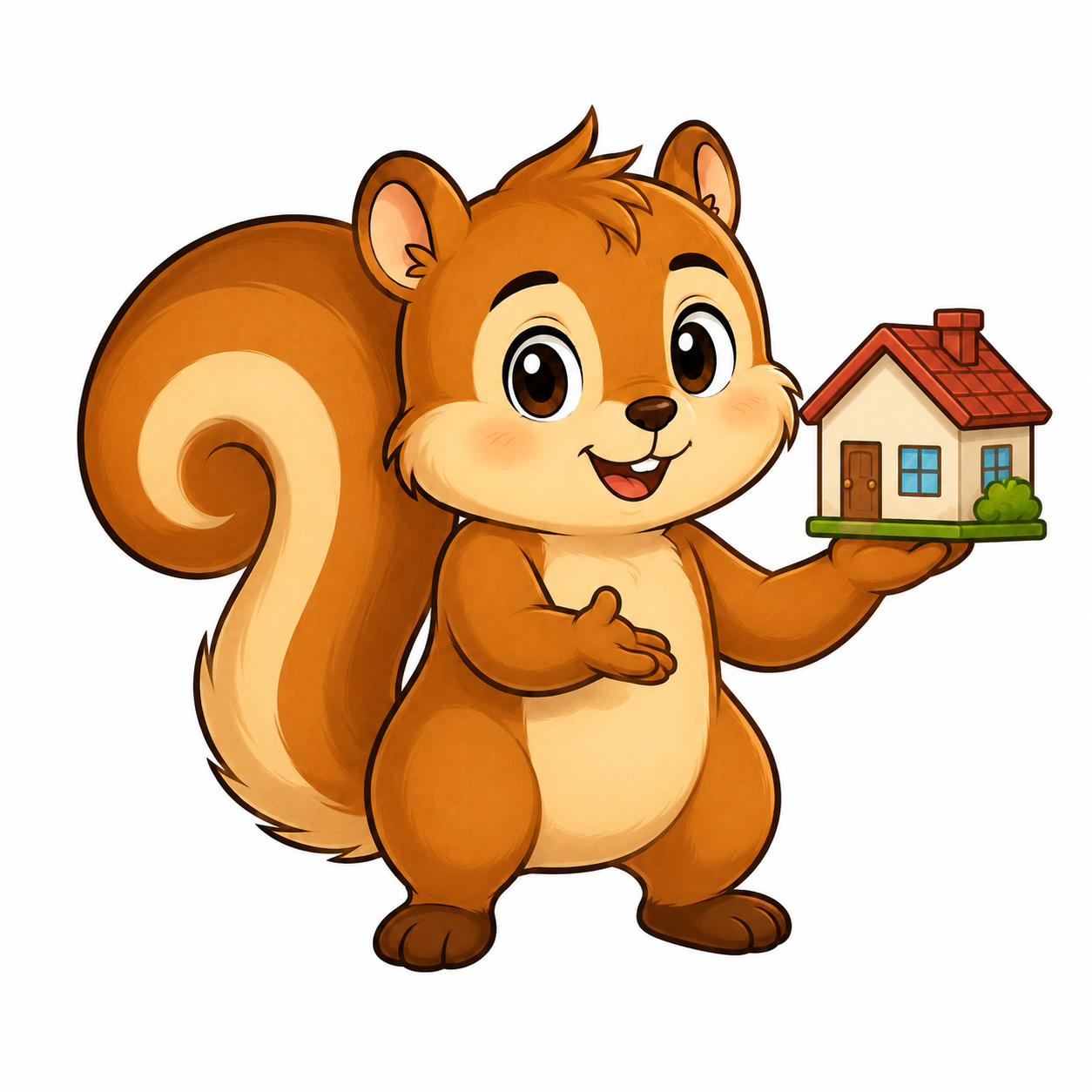 フォームを案内するリスバくん